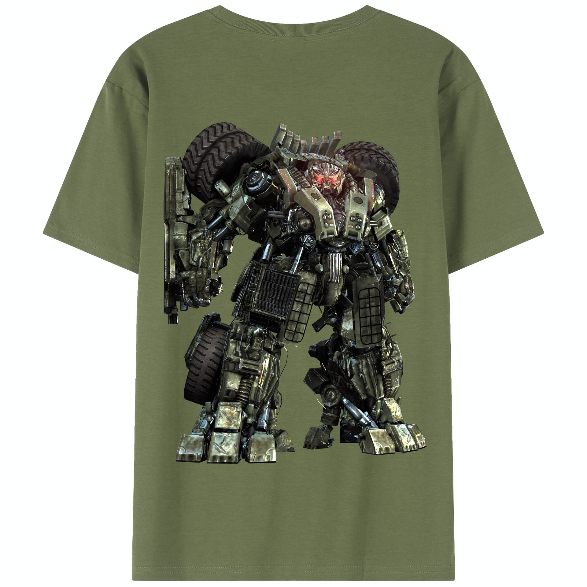（画像用） Transformers トランスフォーマー 綿100％半袖Tシャツ（背面プリント）